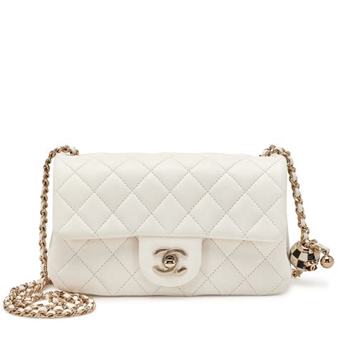 chanel circle bag white|small chanel flap bag.